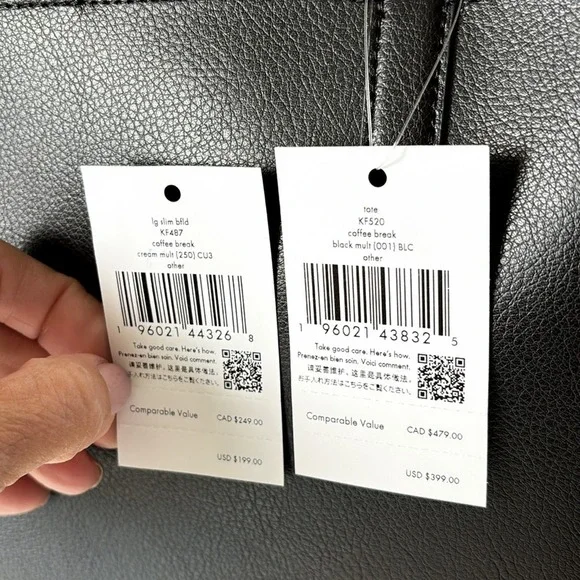 NWT💃Kate Spade Collectable Bundle Coffee Break Tote Shoulder and Wallet Set - Picture 11 of 11